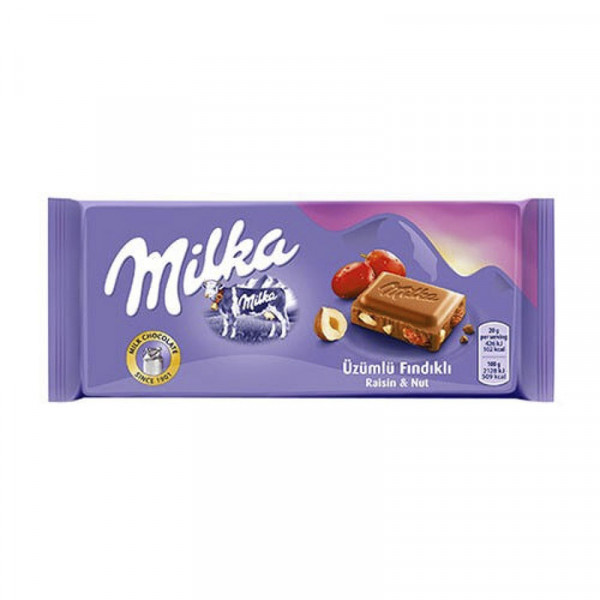 MILKA ÜZÜMLÜ FINDIKLI 25*80GR