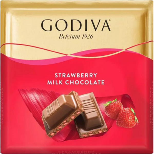 GODIVA ÇİLEKLİ SÜT.KARE 60G
