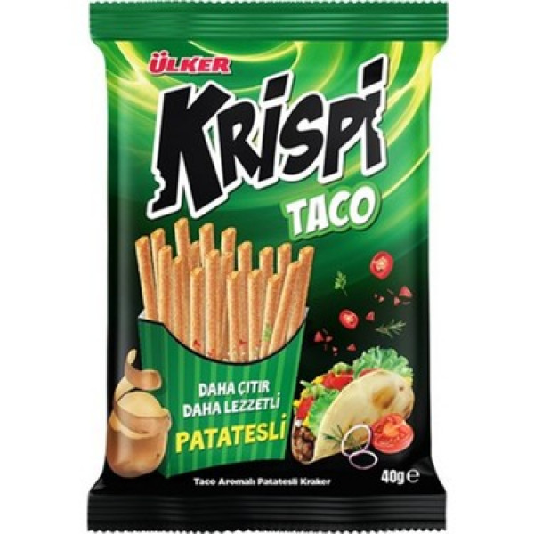 KRİSPİ TACO ÇUBUK KRAKER  40GRx15