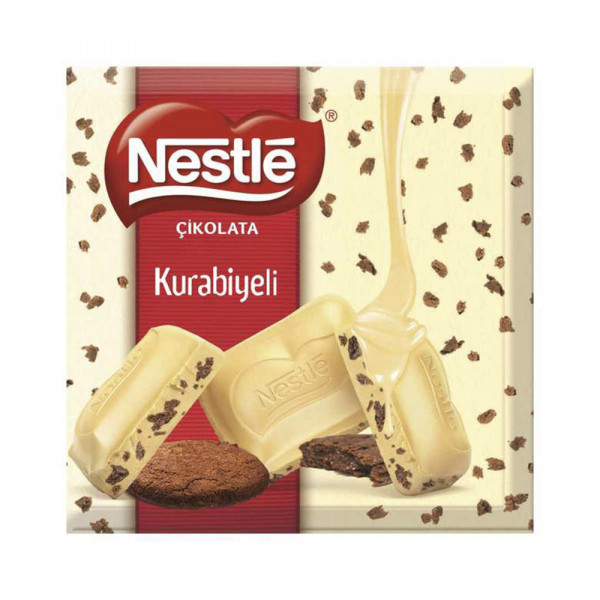 NESTLE Tablet Beyaz Çikolatalı Kurabiye Kare(6x60g)TR