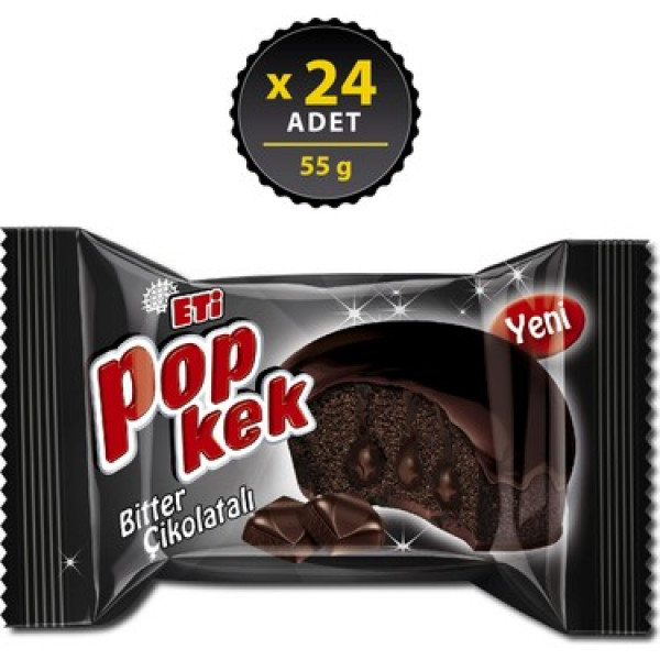 POPKEK BİTTER ÇİKOLATALI KEK 55GX24