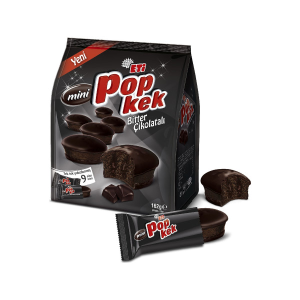 POPKEK MİNİ BİTTER ÇİKOLATALI 162GX10KL