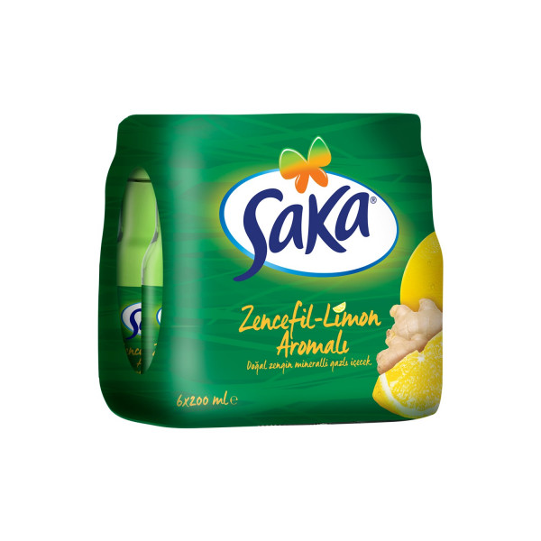 SAKA ZENCEFİL-LİMON ARO.GAZ.İÇ.200MLx6x4