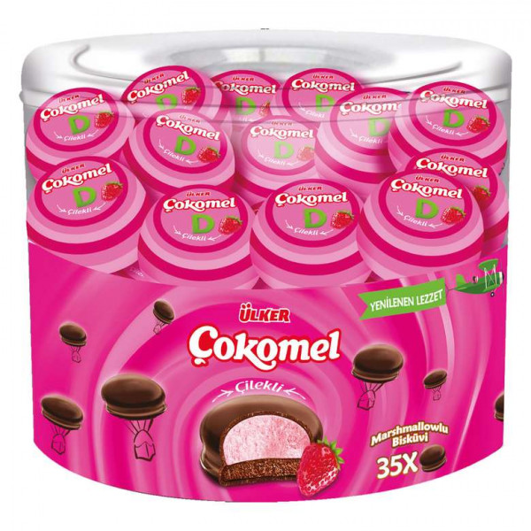 ÇOKOMEL MARSHMALLOW ÇİLEKLİ 35x12GRx6