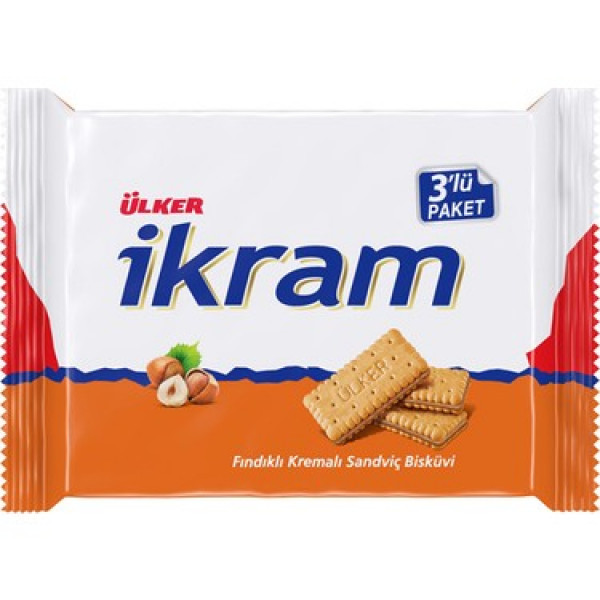İKRAM KREMALI BİSK.FINDIKLI 3x84GRx12